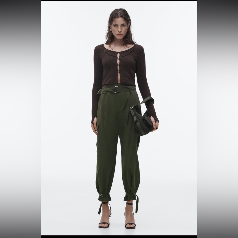 Zara Straight Cargo Pants - NWT